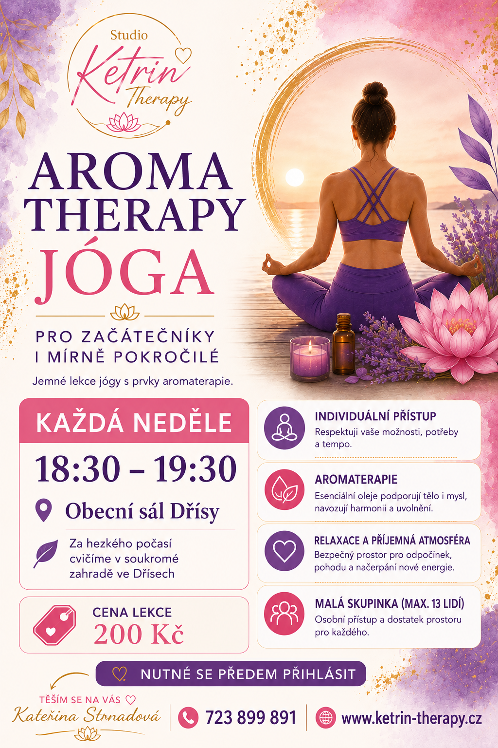 Aromatherapy joga DŘÍSY